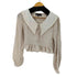 ザラ ZARA レース襟 クロップド ブラウス レディース import:S