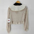 ザラ ZARA レース襟 クロップド ブラウス レディース import:S