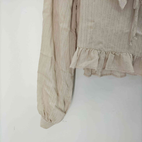 ザラ ZARA レース襟 クロップド ブラウス レディース import:S