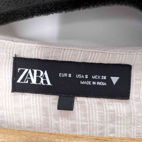 ザラ ZARA レース襟 クロップド ブラウス レディース import:S
