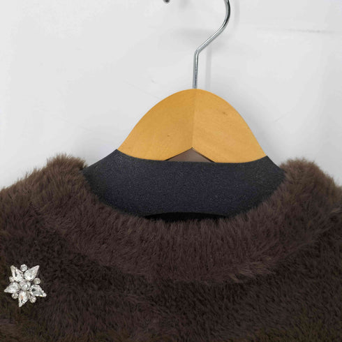 ザラ ZARA ビジュー シャギーニット レディース import:S