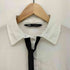 ザラ ZARA コントラストタイ ボウタイ シャツ ブラウス レディース import:M