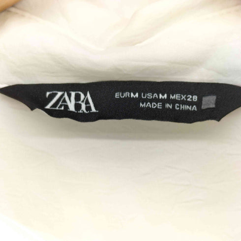 ザラ ZARA コントラストタイ ボウタイ シャツ ブラウス レディース import:M
