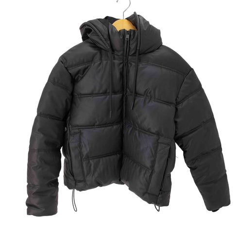ザラ ZARA ウインドプロテクション フェイクレザー クロップドパフアノラック レディース import:S