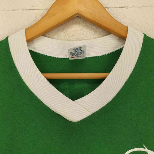 ソフィー SOFFE 80S~ MADE IN USA 両面プリントリンガーTシャツ メンズ S