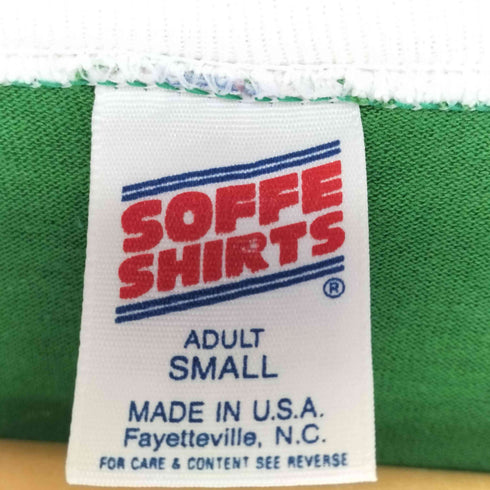 ソフィー SOFFE 80S~ MADE IN USA 両面プリントリンガーTシャツ メンズ S