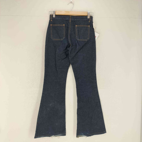 Y2K C17 フロントボタンデザインフレアデニムパンツ レディース 27×33