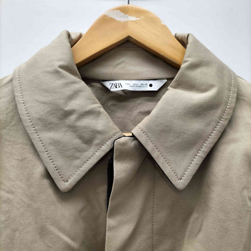 ザラ ZARA 比翼ボタン クロップド ショート ジャケット レディース import:L