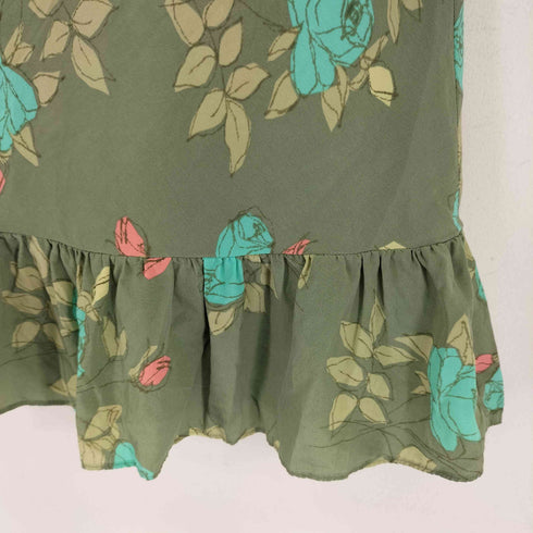 ローラアシュレイ LAURA ASHLEY 花柄 シルクスカート レディース