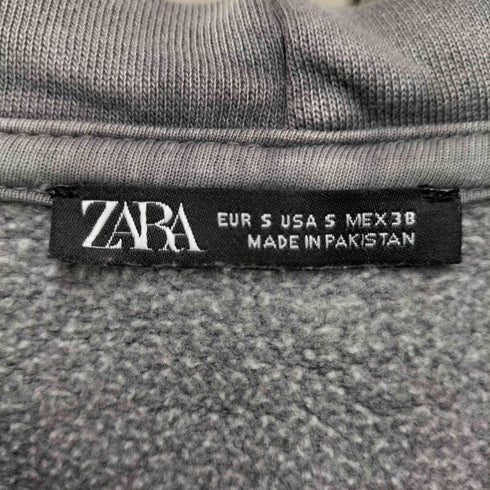 ザラ ZARA ウォッシュ加工フーディ メンズ import:S