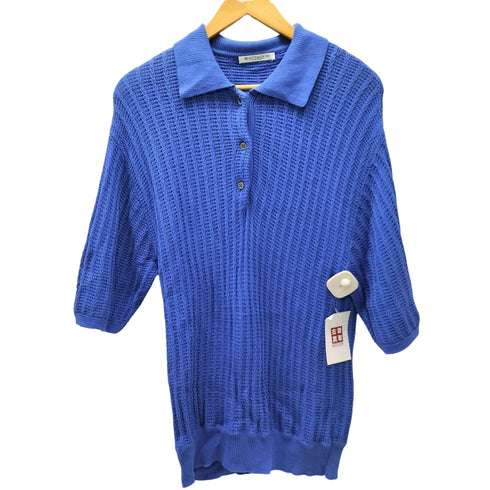 ビューティーアンドユースユナイテッドアローズ BEAUTY & YOUTH UNITED ARROWS スキッパーボタン ショート スリーブ ニット ポロ シャツ レディース
