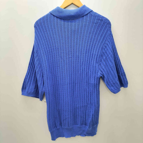 ビューティーアンドユースユナイテッドアローズ BEAUTY & YOUTH UNITED ARROWS スキッパーボタン ショート スリーブ ニット ポロ シャツ レディース