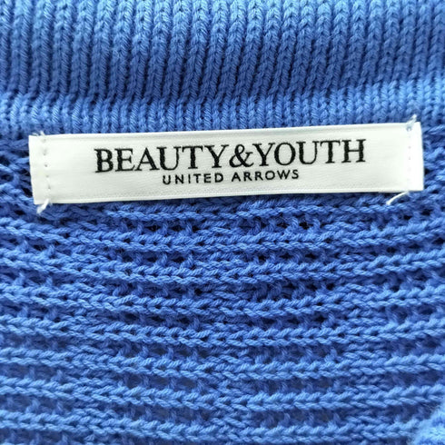 ビューティーアンドユースユナイテッドアローズ BEAUTY & YOUTH UNITED ARROWS スキッパーボタン ショート スリーブ ニット ポロ シャツ レディース