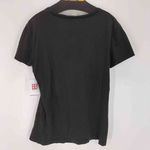 ジョンガリアーノ JOHN GALLIANO イタリア製 フロントプリントVネックS/S Tシャツ メンズ JPN:L