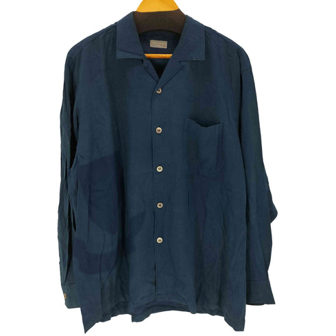 コムデギャルソンオム COMME des GARCONS HOMME 90s 田中オム レーヨン100% オープンカラーシャツ エンブレム メンズ