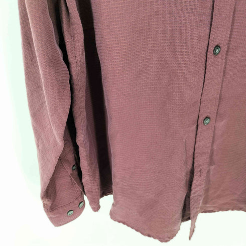 BREAKWATER ブリックウォーター 90-00S レーヨン ポリ レギュラーカラー チェック シャツ メンズ import:L