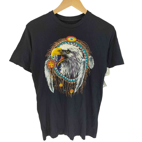 USA製 BANDIT BRANDボディ イーグルインディアンプリント シングルステッチ S/S クルーネック Tシャツ メンズ import:XS