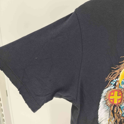 USA製 BANDIT BRANDボディ イーグルインディアンプリント シングルステッチ S/S クルーネック Tシャツ メンズ import:XS