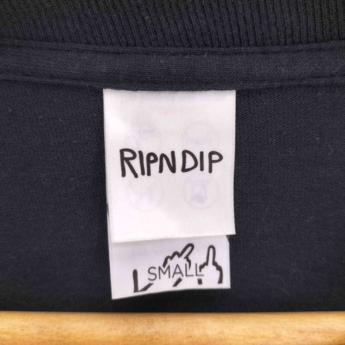 リップンディプ RIPNDIP Lord Nermal ロードナーマル キャラクター 薔薇 バック プリント L/S カットソー ロンT メンズ import:S