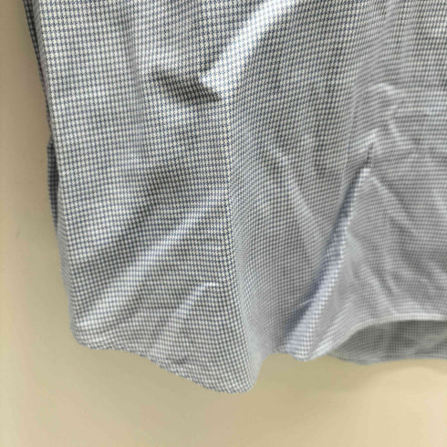 エルメネジルドゼニア Ermenegildo Zegna 千鳥格子 チェック ワイドカラー ドレス シャツ メンズ 41/16