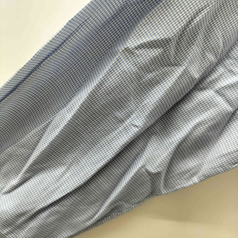 エルメネジルドゼニア Ermenegildo Zegna 千鳥格子 チェック ワイドカラー ドレス シャツ メンズ 41/16