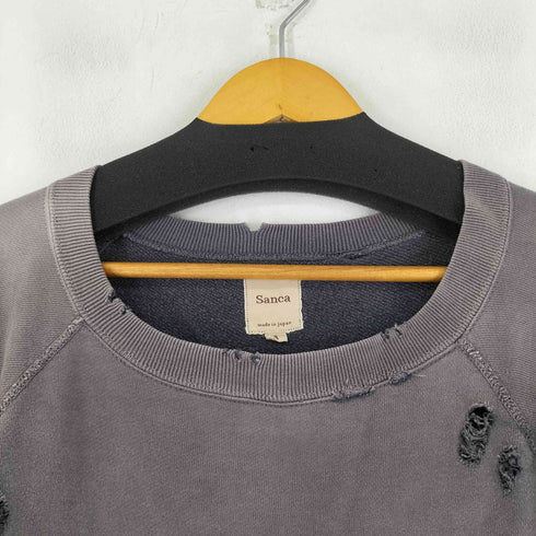 サンカ Sanca ダメージ加工 スウェット フェード メンズ JPN:3
