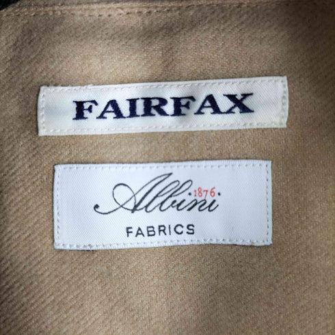 フェアファクス FAIRFAX L/S コットン 開襟シャツ メンズ M
