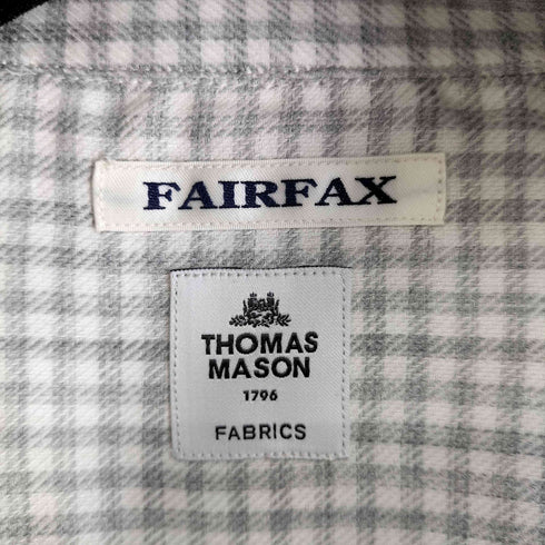 トーマスメイソンフォーフェアファクス THOMAS MASON for FAIRFAX L/S チェック 開襟シャツ メンズ M