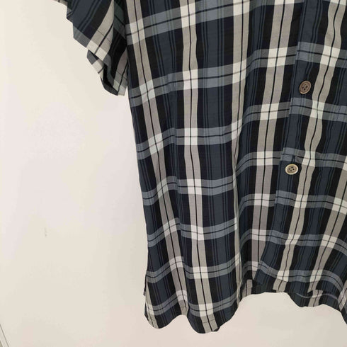コムデギャルソンオム COMME des GARCONS HOMME 90s チェック柄 レーヨン オープンカラー 開襟半袖シャツ メンズ