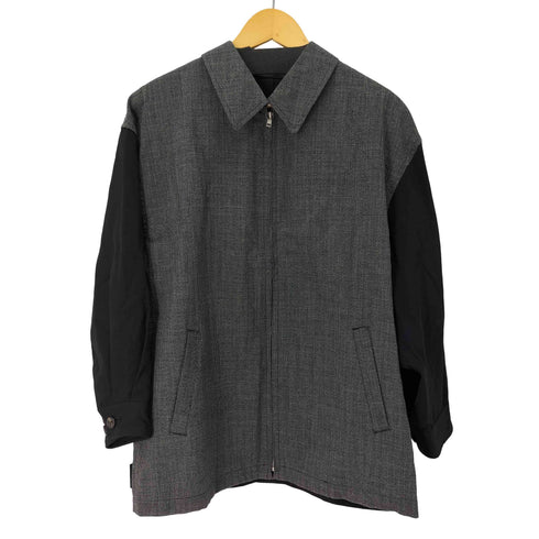 コムデギャルソンオム COMME des GARCONS HOMME 90s 田中オム 背面切替 ウールギャバ 襟付き ブルゾン メンズ JPN:M