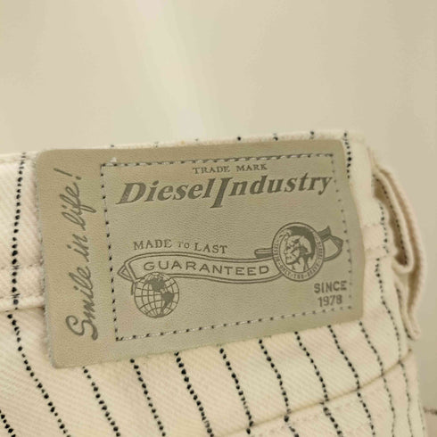 ディーゼル DIESEL RIZZO-WORK ストライプ シンチバック テーパードパンツ レディース 24×30