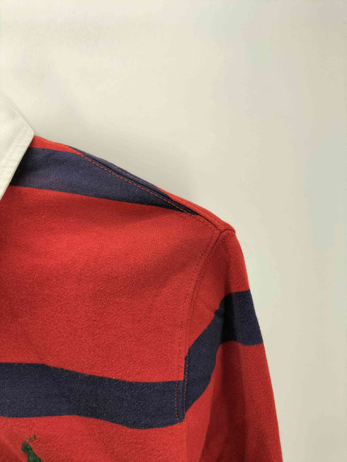 ポロラルフローレン POLO RALPH LAUREN ポニー刺繍 L/S ボーダー ラガーシャツ メンズ JPN:S
