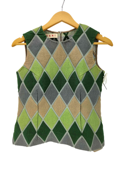 マルニ MARNI 09ss シルク混アーガイルベスト レディース JPN:40