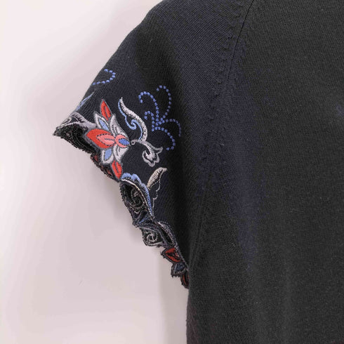 ヴィヴィアンタム VIVIENNE TAM 刺繍デザイン S/S スキッパーシャツ レディース JPN:1
