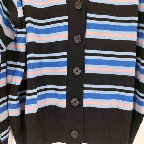 ユニクロ UNIQLO 22AW メリノブレンドボーダーオーバーサイズカーディガン レディース JPN:L