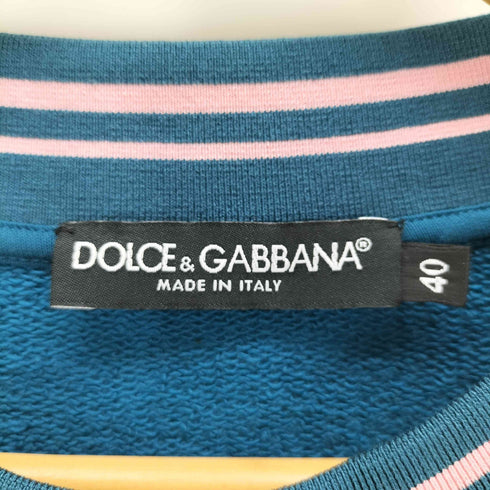 ドルチェアンドガッバーナ DOLCE&GABBANA ビーズ装飾 クルーネックスウェット レディース 40