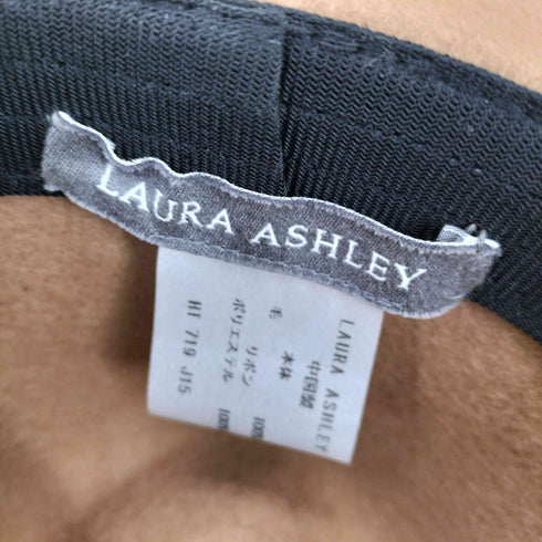 ローラアシュレイ LAURA ASHLEY リボン付き ウール フェルトハット レディース