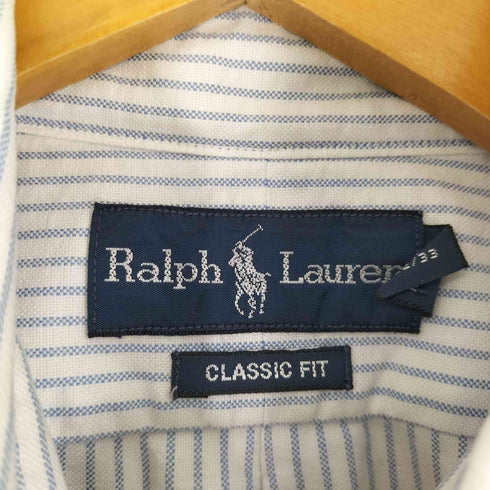 ラルフローレン RALPH LAUREN CLASSIC FIT スモールポニー刺繍 L/S ストライプBDシャツ メンズ 16 32/33