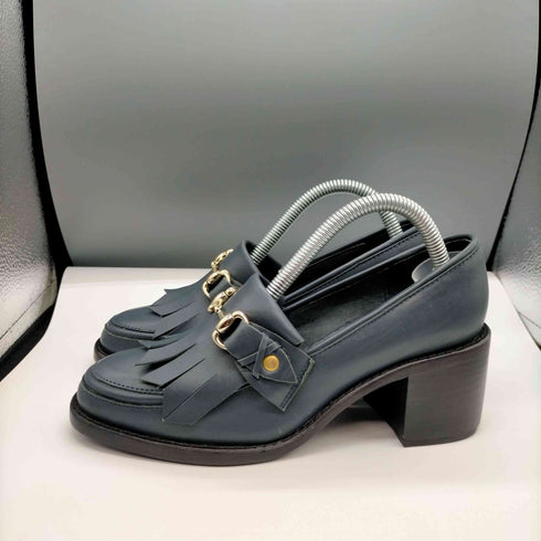 ETROPE LONDON タッセルビット付き ヒール ローファー レディース 36