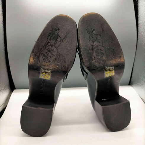 ETROPE LONDON タッセルビット付き ヒール ローファー レディース 36
