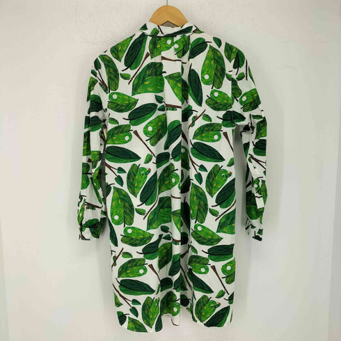 グラニフ graniph 葉っぱ総柄シャツワンピース レディース FREE