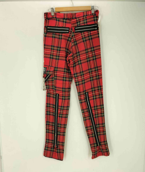 TIGER of LONDON 英国製 90S パンクロック タータンチェック ボンテージ パンツ Y2K メンズ 36