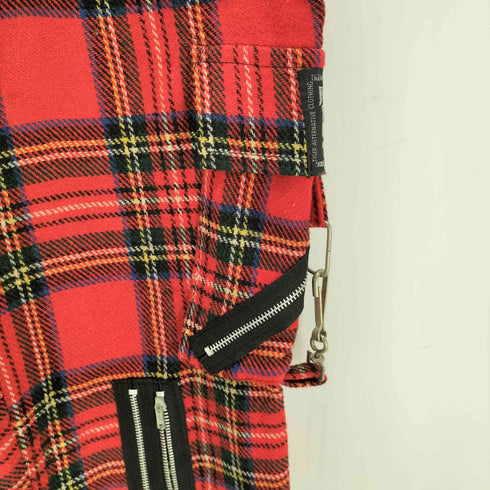 TIGER of LONDON 英国製 90S パンクロック タータンチェック ボンテージ パンツ Y2K メンズ 36