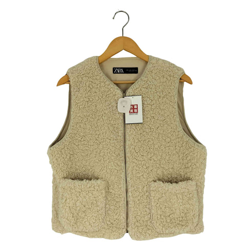 ザラ ZARA ジップアップ ボアベスト メンズ import:M