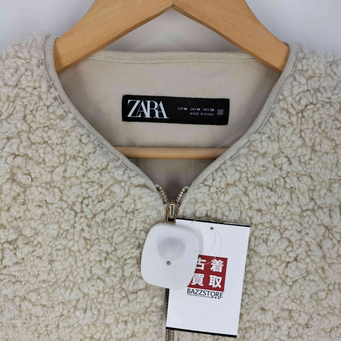 ザラ ZARA ジップアップ ボアベスト メンズ import:M