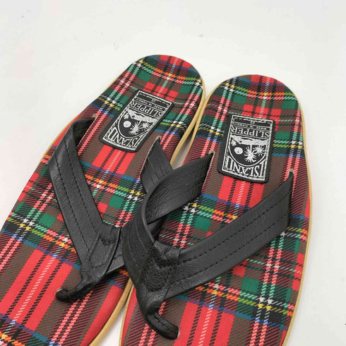 アイランドスリッパ ISLAND SLIPPER タータンチェック トングサンダル メンズ US:8