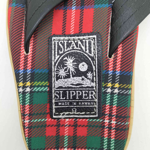 アイランドスリッパ ISLAND SLIPPER タータンチェック トングサンダル メンズ US:8