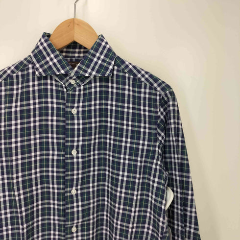 ビームスエフ BEAMS F SLIM FIT イタリア製 チェック柄シャツ メンズ