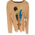 グラフィック プリント L/S カットソー ロンT メンズ import:L