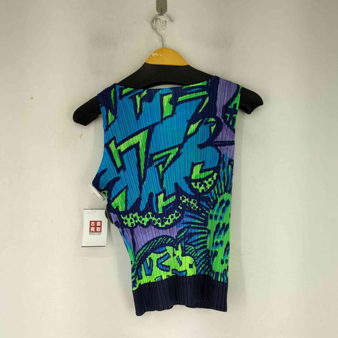 プリーツプリーズイッセイミヤケ PLEATS PLEASE ISSEY MIYAKE 07SS 漫画柄ノースリーブカットソー レディース JPN:3